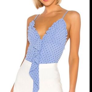 NBD Andre cami top in periwinkle blue